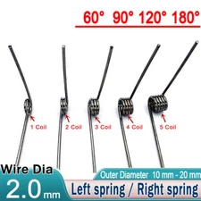 New Multifunctional Torsion Spring Steel Double 2mm Wire Diameter，10 To 20mm OD