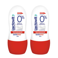 Lactovit Lactourea Repairing Deodorant Roll On, 0 Aluminum Salt, 2-Pack