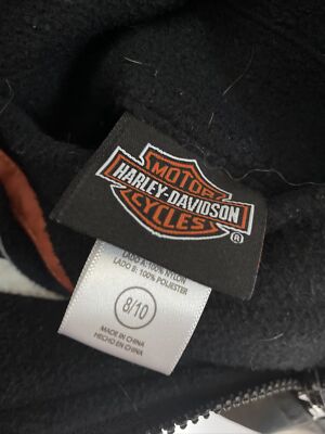 Harley Davidson Motorcycles 8/10 Reversible Full Zipper Jacket