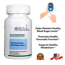 Glucosupport, Glucosa Support, Glucosa Blance, Sugar Control, 750 mg, 90 Capsule