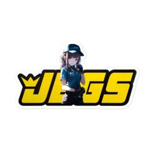 JEGS Mechanic Drag Racing Drifting Vinyl Sticker Anime