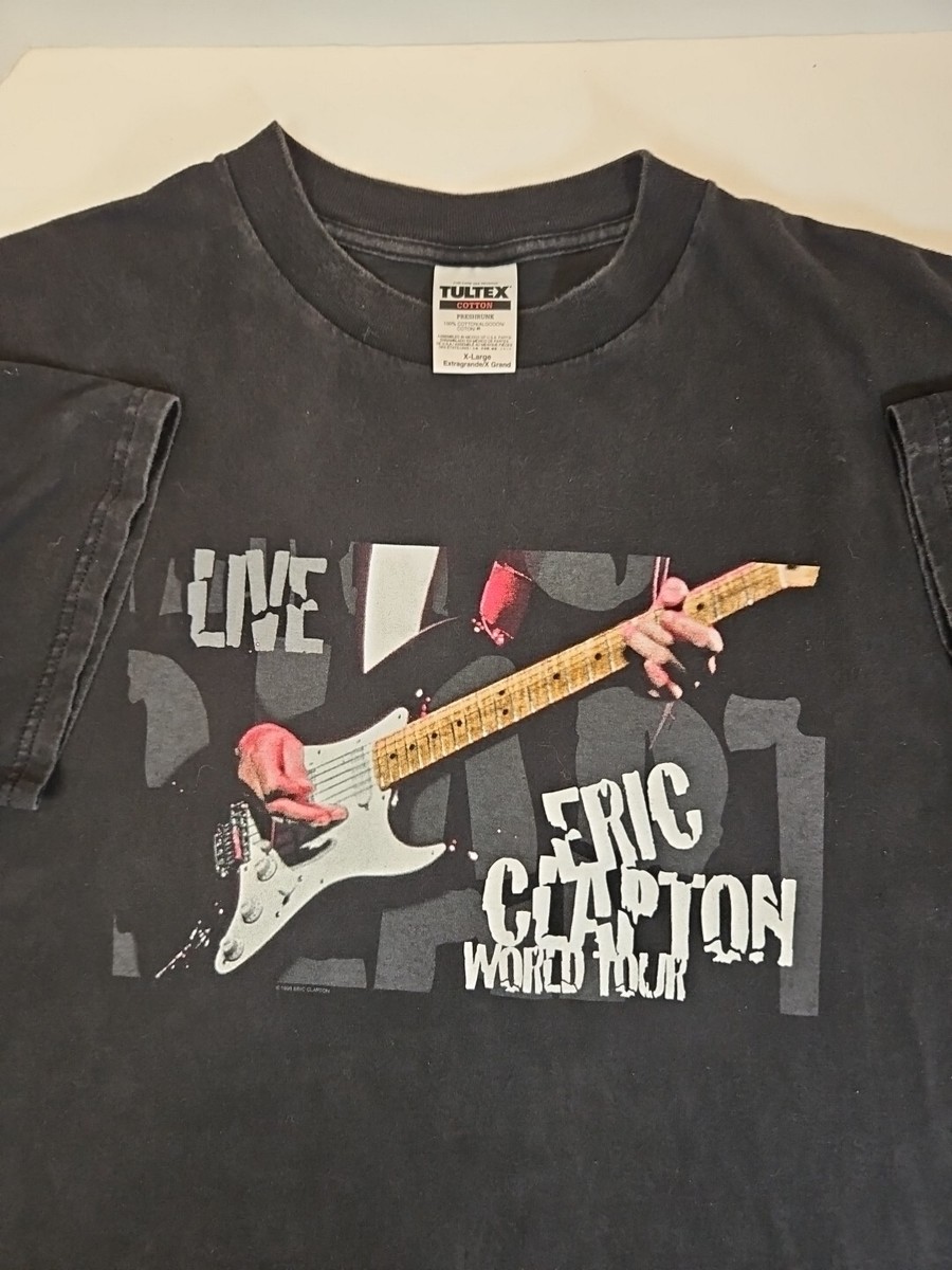 Vintage 1998 Eric Clapton World Tour Graphic T-SHIRT Size XL