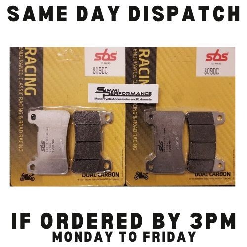 HONDA CBR600RR 2005-2018 SBS Dual Carbon Front Race Brake Pads Pad Set 809DC - Image 16