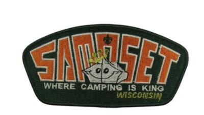 Samoset Council WI Where Camping Is King S12 CSP GRN Bdr (NE3403)