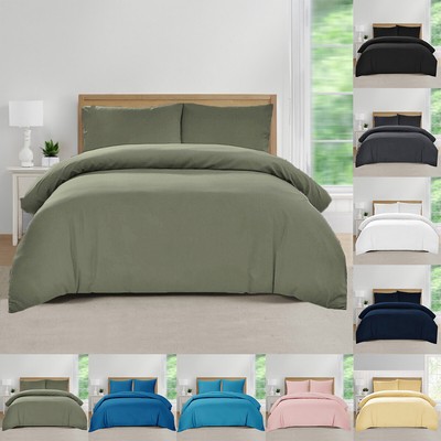 Einfache Bettdecke Quilt mit Kissenbezug Bettwäsche Set Single Doppel King alle Größen