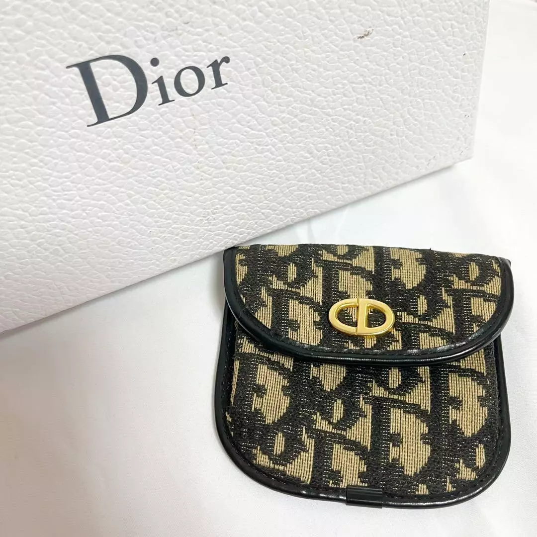 Portefeuille Christian Dior Trotter toile marine 9