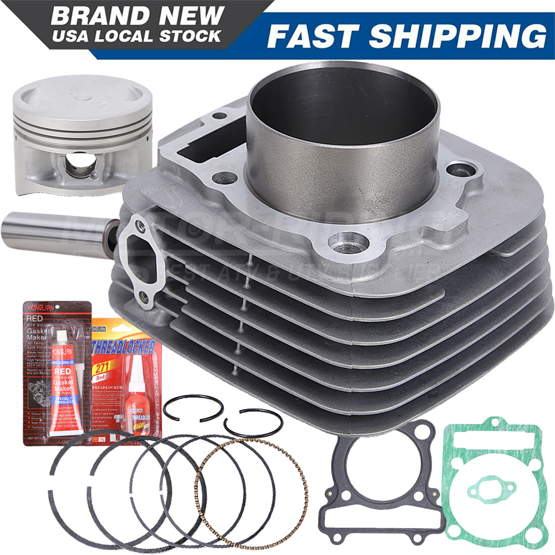 Labwork Top&Bottom End Gasket Kit For Yamaha Warrior Raptor Big Bear Bruin 350 - Foto 8