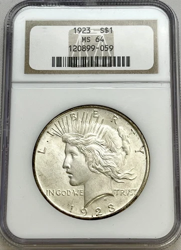 1923 Peace Silver Dollar NGC MS 64