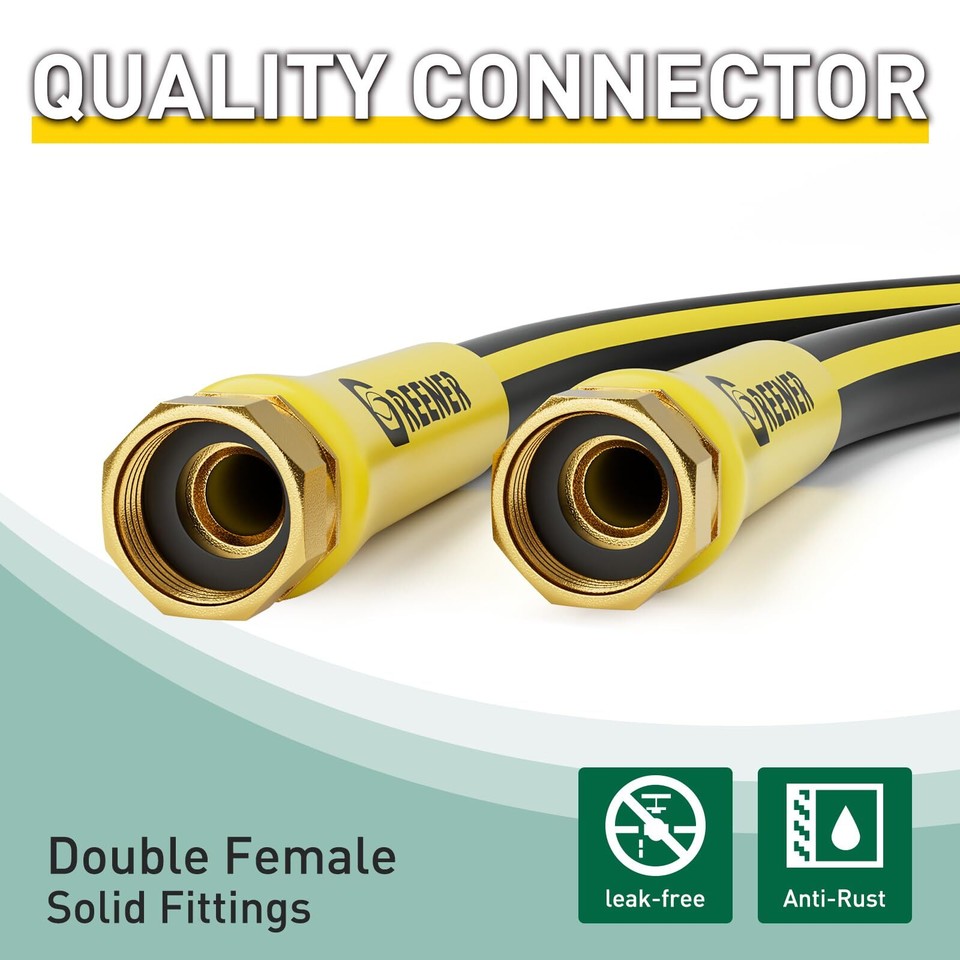 Hybrid Lead In Garden Hose 5/8 in x 5FT Short Water Hose With Swivel