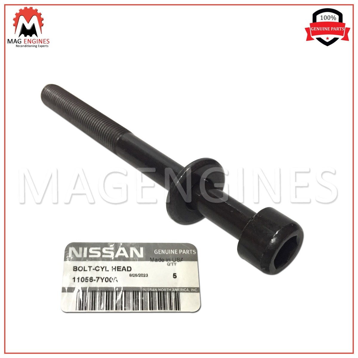 11056-7Y00A GENUINE OEM CYLINDER HEAD BOLT SET FOR VQ35DE/DD