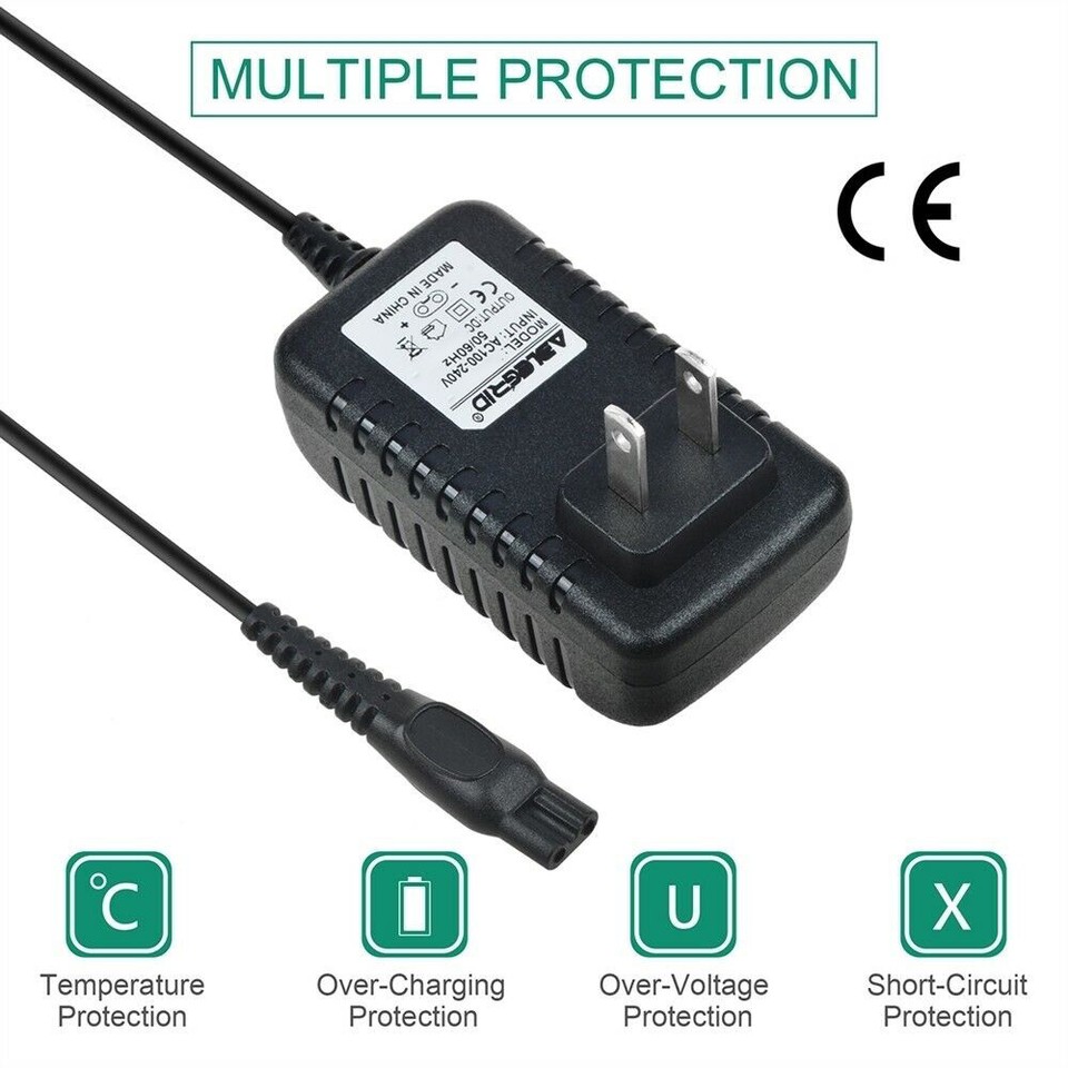 AC Adapter Charger Power Cord For Philips Norelco S738/82 Click &amp; Style ...