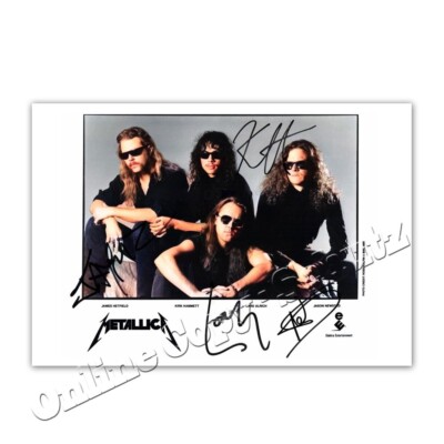 METALLICA  -  Autogrammfoto / autograph |AK3|