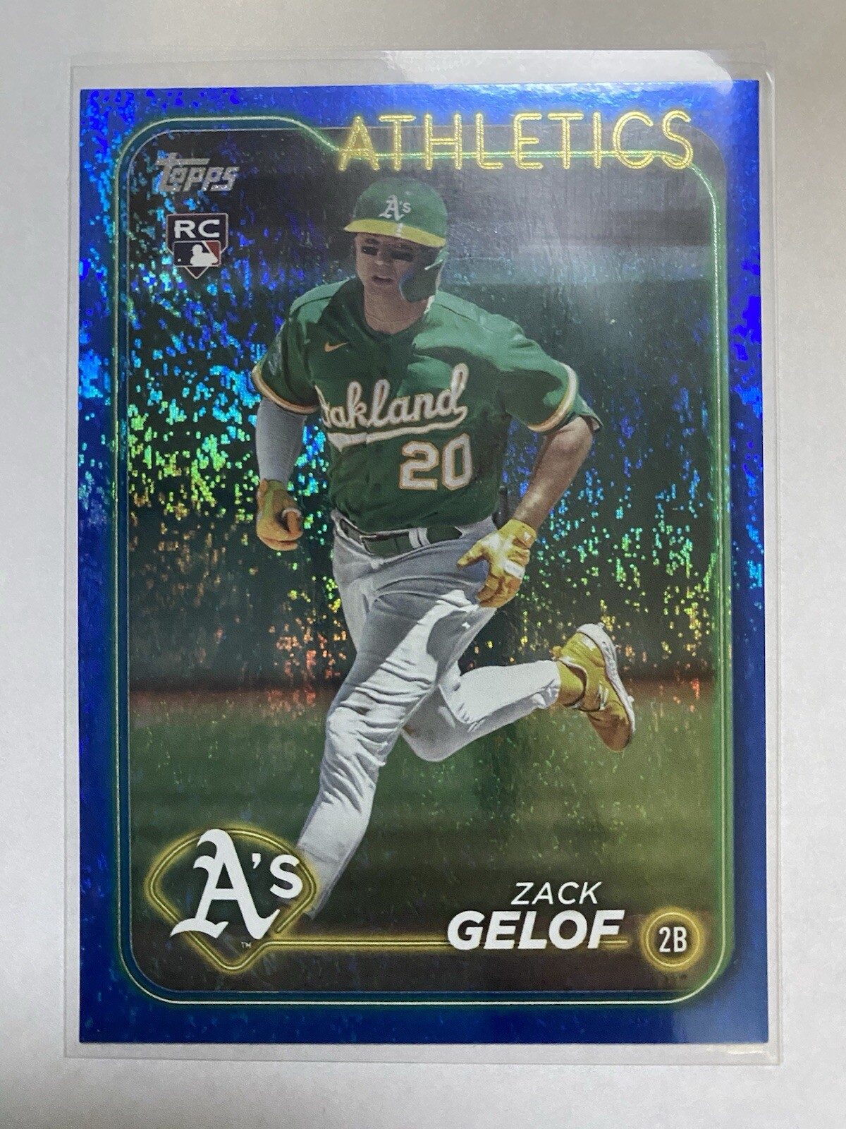 2024 Topps Zack Gelof #166 Blue Foil #/999 RC