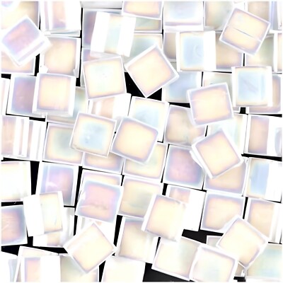 Miyuki Tila 2-Hole Square Beads 5mm Pearl White AB TL471