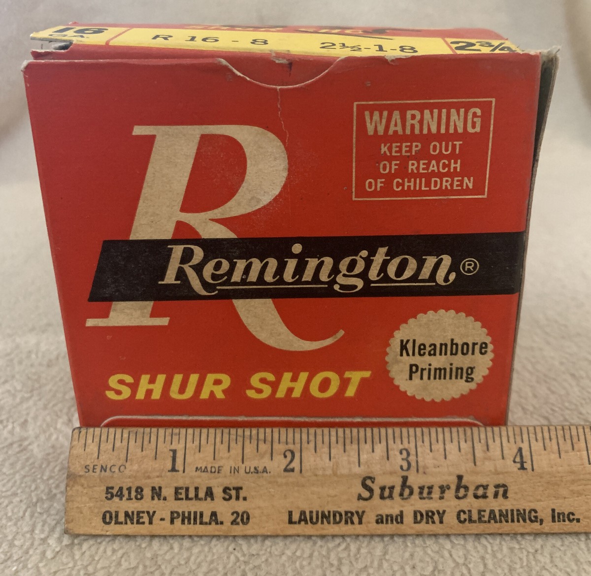 Vintage Remington Shur Shot 16 gauge Shotgun Shell Box EMPTY Rare