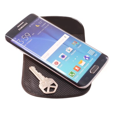 Car Mount Dash Sticky Holder Non-Slip Grip Mat Black for Smartphones