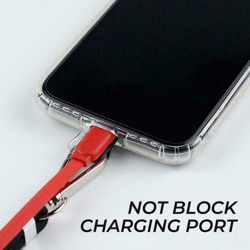 2x Uniwersalny Cross Body Nylon Patch Smycz na telefon komórkowy Pasek na telefon komórkowy Smycz - Zdjęcie 7 z 21