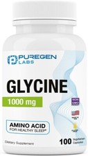 Puregen Labs Glycine  1000 mg 100 Veg Capsules  1Pk  Exp. 07/27