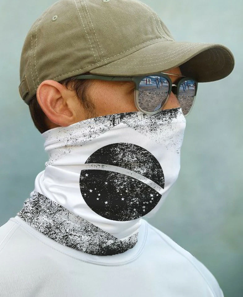 PARAGON SUN GAITER Flag Brazil UPF 50+ UV Protecter Fishing Sport Outdoor Face Neck Mask