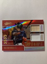 Victor Robles 2020 Absolute Grip It-N-Rip It Red Parallel #/49 Dual Nationals