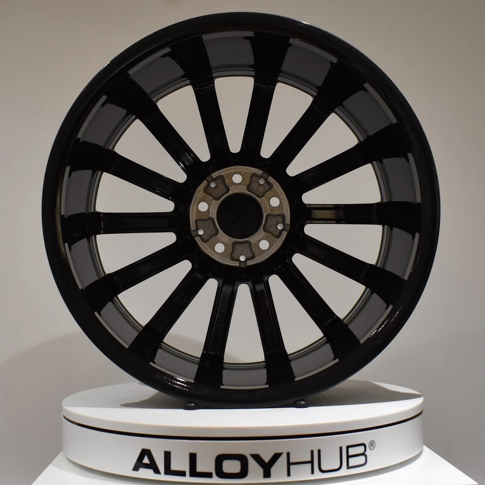 ORIGINAL MERCEDES-BENZ C-KLASSE W205 AMG TURBINE 19 ZOLL SCHWARZ/GESCHNITTEN ALUFELGEN X4 - Bild 3 von 3