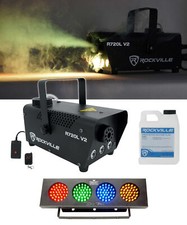 Rockville R720L LED Fog/Smoke Machine w/ Remote  DJ Bank RGBA LED Light