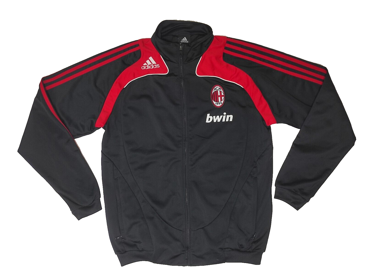 AC MILAN 2008-09 TRAINING JACKET ADIDAS 074894 SOCCER SIZE AC MILAN 2008-09 TRAINING JACKET ADIDAS 074894 SOCCER SIZE