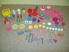 Vintage Barbie  Misc Dollhouse Miniature Kitchen Items Lot