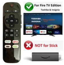 New Remote Control for All Insignia Fire Smart TV Edition (No Voice Search)