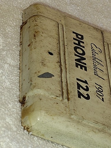Sehr seltene Vintage Peoples Bank of Morehead Kentucky Est. Wandthermometer 1907 - Bild 9 von 13