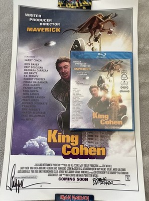 King Cohen Blu-ray + Poster signed Larry Cohen It s Alive Documentary NEW 