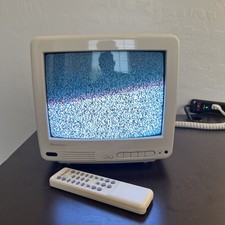 Quasar 10  CRT TV Gaming Television Working Retro Tube RCA input Remote TP1015J