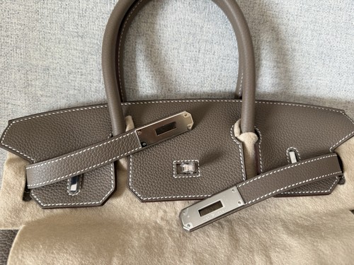 HERMÈS Birkin 30 NEW (Togo, Etoupe) - Bild 7 von 16
