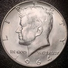 1964 D Kennedy Half Dollar - BU, DDO - 90% Silver 50C