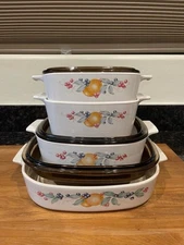 7 piece set abundance Corning ware casserole set