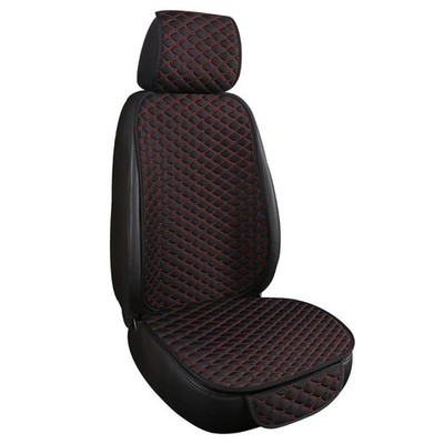 Funda de Asiento Delantero,Almohadilla Protectora de lino para Asiento Delantero