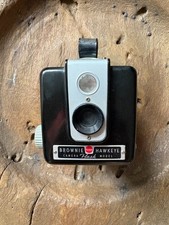 Kodak Brownie Hawkeye Flash Model Black Vintage Box Camera Classic Collectible