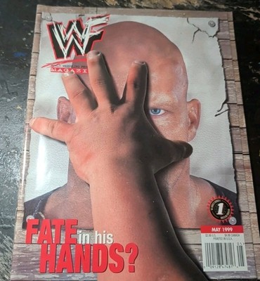 Vintage May 1999 - WWF Magazine Stone Cold Fate In His Hands & Gangrel Poster 