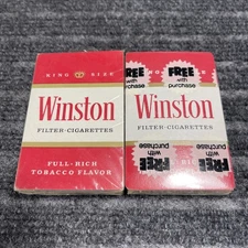 Vintage Winston Cigarettes Promotional Advertising Playing Cards Lot SEALED #4