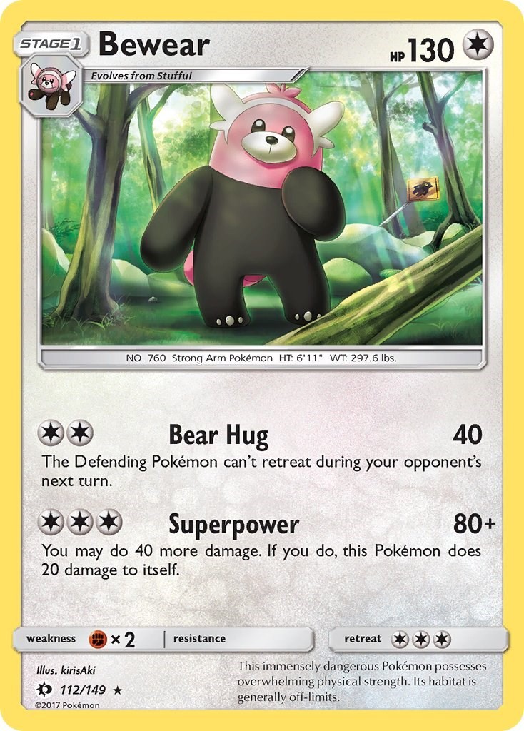 Pokemon - Bewear - [SM01 - 112/149 Near Mint]