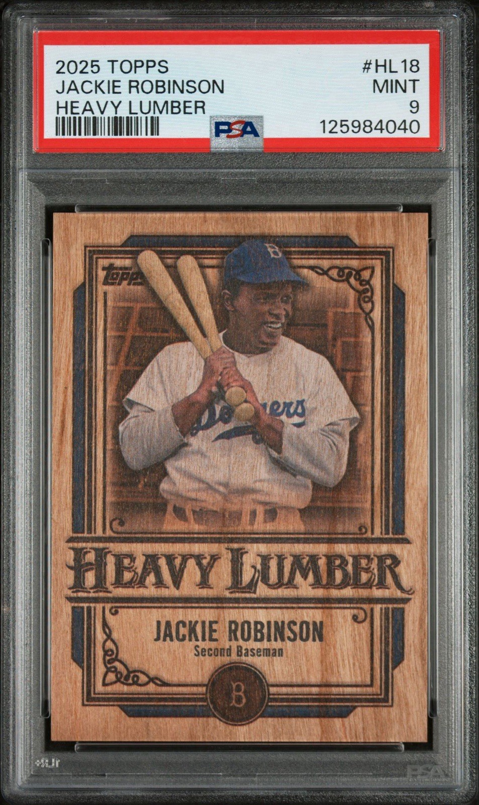 2025 Topps Series 1 - Heavy Lumber Jackie Robinson #HL-18
