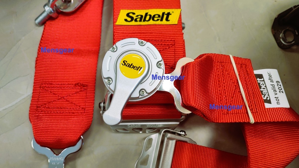 New Nismo 4 Point Racing Seat Belt Safety Harness Red FIA SABELT