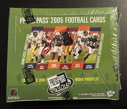 2005 Press Pass Football Hobby Box Factory Sealed - Possible Rodgers RC, Auto