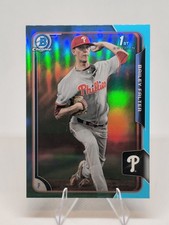 2015 Bowman Draft Chrome Sky Blue Refractor Bailey Falter #3