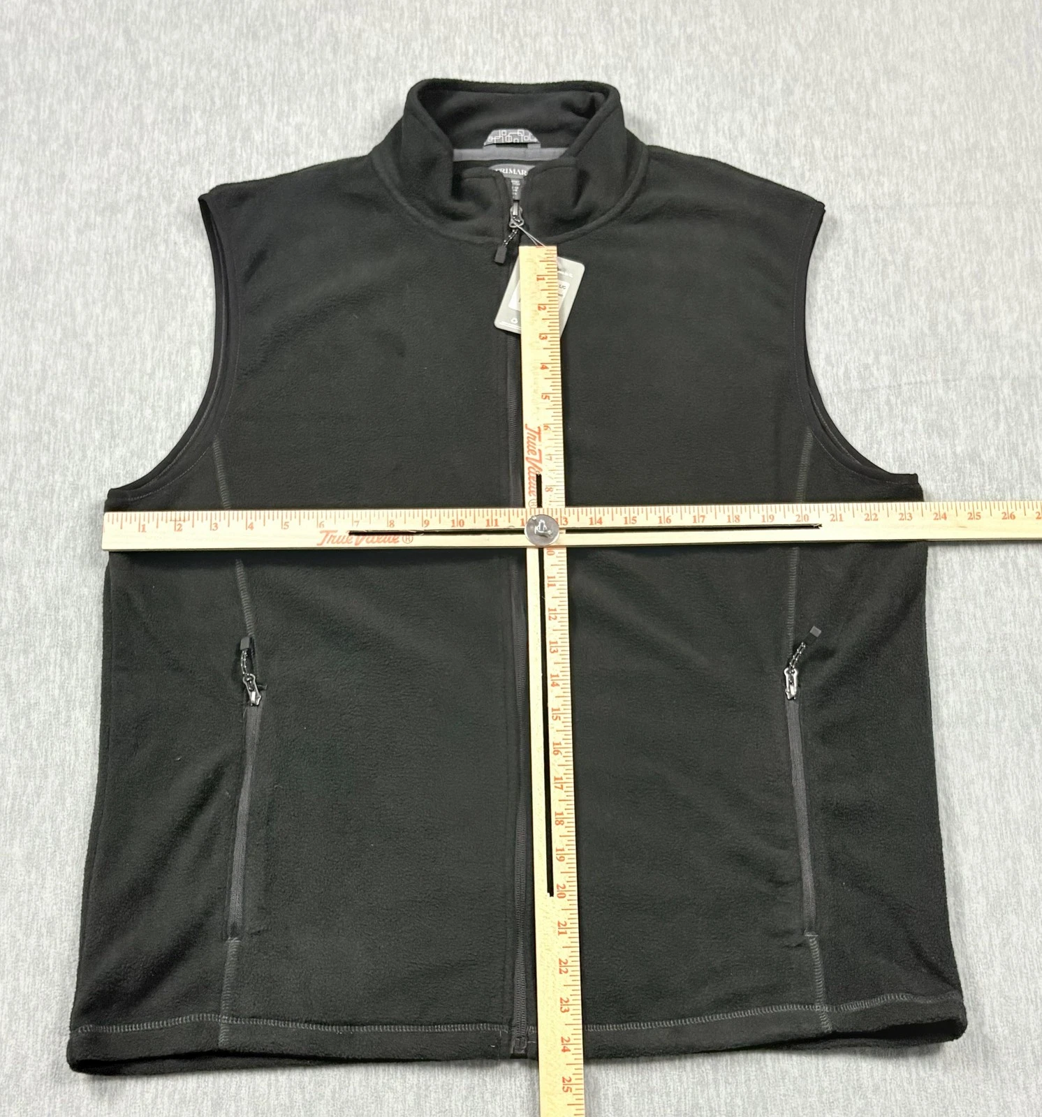 Trimark Tyndall Microfleece Vest Mens Large Black Full Zip Zip Pockets Outdoor - product detail image 5