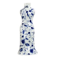 1Pc Cheongsam Vase Ceramic Vase Flower Arrangement Container Home Decoration