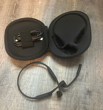 SHOKZ OpenComm 2 Bone Conduction Bluetooth Headset Boom Mic Case Black