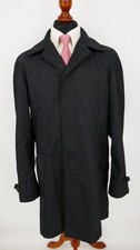 Gucci Trenchcoat Mantel Gr.52 100% Polyester Schwarz Black Label Top Zustand