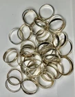 Vintage Silver Rings Bands 54 Pcs Sizes 8 - 11 Marked 925 82G -READ DESCRIPTION