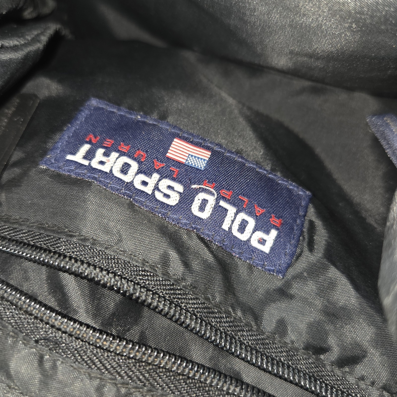 Vintage 90s Polo Sport Ralph Lauren Black Drawstring Nylon Mini Backpack thumbnail 10